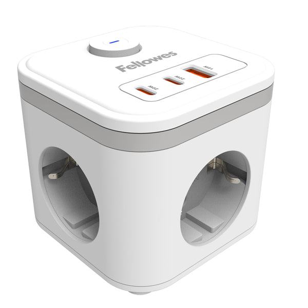 FELLOWES - 100137168 - Power Cube Type F - bianco - Fellowes - 106240 -  Conf. da 1 Pz.