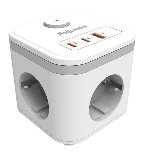 FELLOWES - 100137168 - Power Cube Type F - bianco - Fellowes - 106240 -  Conf. da 1 Pz.