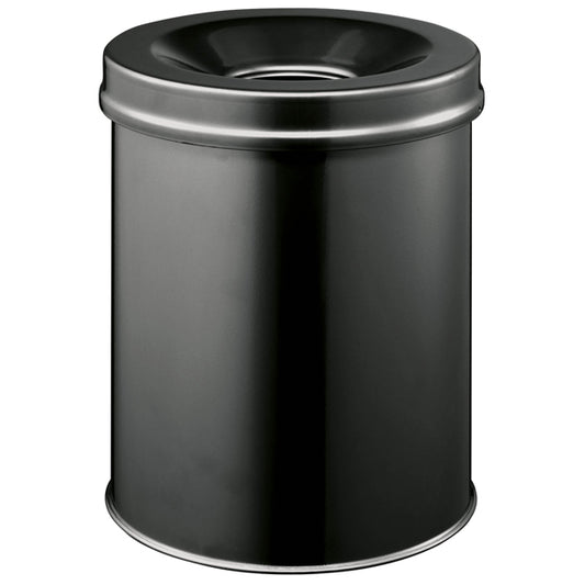 DURABLE - 3305-01 - Cestino gettacarte SAFE - tondo - autoestinguente - nero - 15 L - Durable - 106431 -  Conf. da 1 Pz.