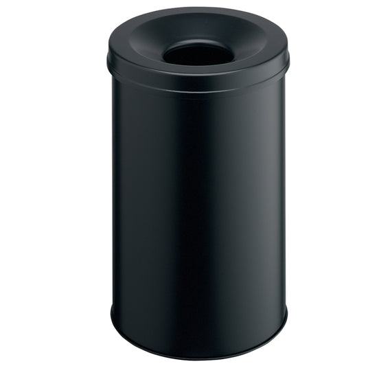 DURABLE - 3307-01 - Cestino gettacarte SAFE - tondo - autoestinguente - nero - 60 L - Durable - 106433 -  Conf. da 1 Pz.