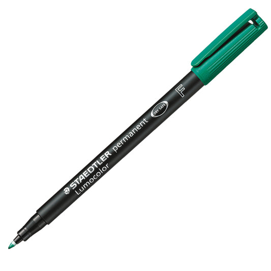 STAEDTLER - 318-5 - Pennarello Lumocolor Permanent 318 - punta 0,6 mm - verde - Staedtler - 25084 -  Conf. da 10 Pz.