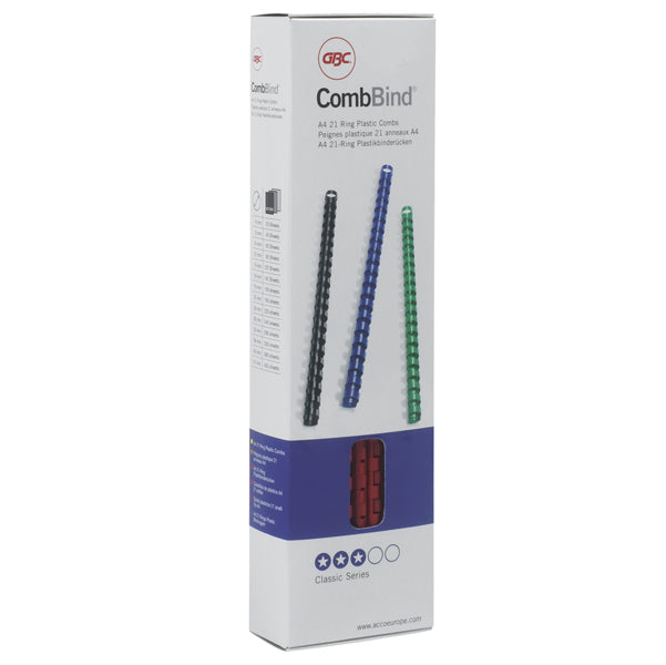 GBC - 4028182 - Dorsi spirale - 21 anelli - 25 mm - nero - GBC - conf. 50 pezzi - 26710 -  Conf. da 1 Pz.