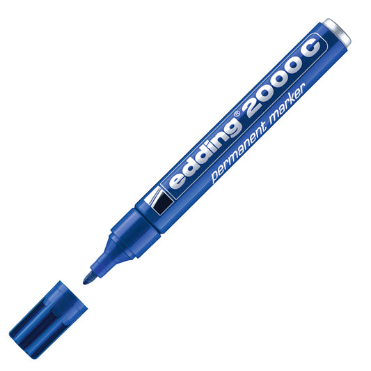 EDDING - E-2000C 003 - Marcatore permanente 2000C - punta conica - da 1,5 a 3 mm - blu  - Edding - 27467 -  Conf. da 10 Pz.