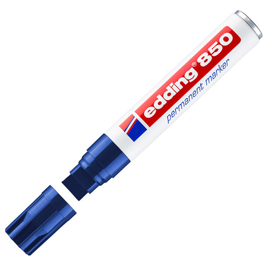 EDDING - E-850 003 - Marcatore permanente 850 - punta scalpello - da 5  a 16 mm - blu - Edding - 27661 -  Conf. da 1 Pz.