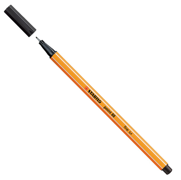 STABILO - 88-46 - Fineliner Point 88 - tratto 0,4 mm - nero 46 - Stabilo - 27690 -  Conf. da 10 Pz.