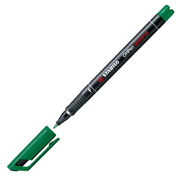 STABILO - 842-36 - Pennarello OHPen universal permanente 842  - punta fine 0,7 mm - verde - Stabilo - 27712 -  Conf. da 10 Pz.
