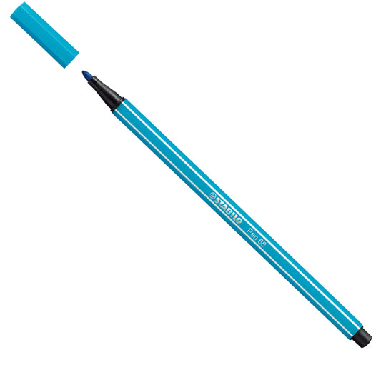 STABILO - 68-31 - Pennarello Pen 68 - blu chiaro 31 - Stabilo - 27734 -  Conf. da 10 Pz.