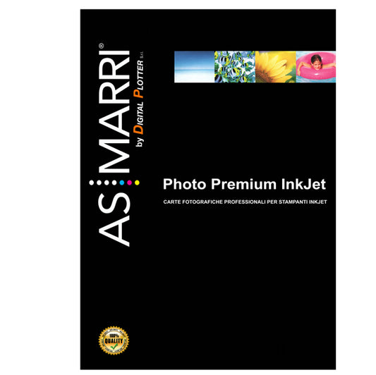 AS MARRI - 8398 - Carta fotografica - per inkjet - A4 - 265 gr - 10 fogli - effetto lucido - bianco - As Marri - 28644 -  Conf. da 1 Pz.