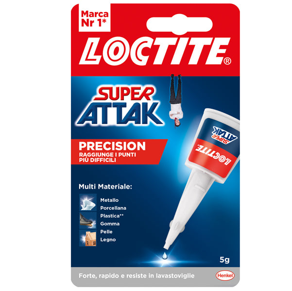 LOCTITE - 2986109 - Colla Super Attak Precision - 5 gr - trasparente - Loctite - 30428 -  Conf. da 1 Pz.