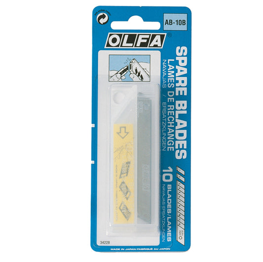 LEBEZ - AB10B - Lame di ricambio Olfa - per cutter - Lebez - tubetto 10 lame - 34551 -  Conf. da 1 Pz.
