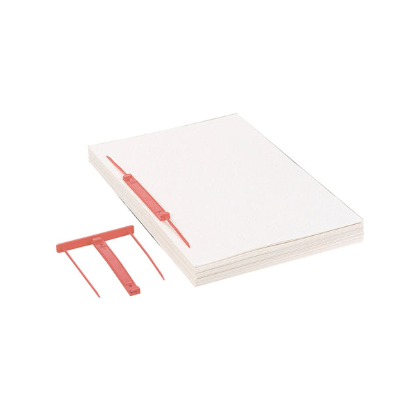 FAVORIT - 100500010 - Fastener Capiclass 1 - passo 80 mm - rosso - Favorit - conf. 50 pezzi - 46916 -  Conf. da 1 Pz.