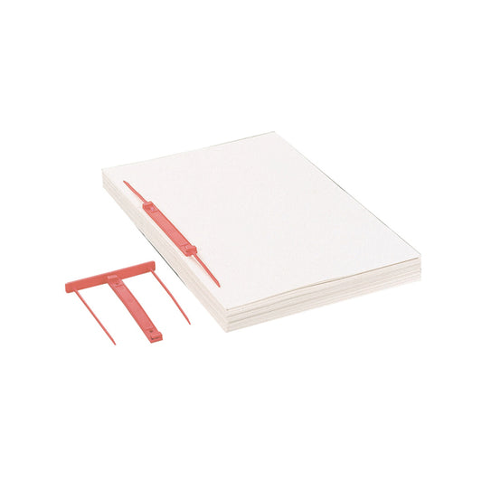 FAVORIT - 100500010 - Fastener Capiclass 1 - passo 80 mm - rosso - Favorit - conf. 50 pezzi - 46916 -  Conf. da 1 Pz.