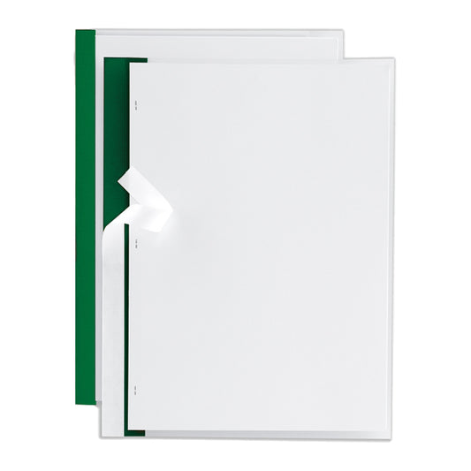 SEI ROTA - 66230505 - Cartellina per rilegatura Poli 200 - A4 - PP - trasparente buccia - dorso verde - Sei Rota - conf. 10 pezzi - 47742 -  Conf. da 1 Pz.