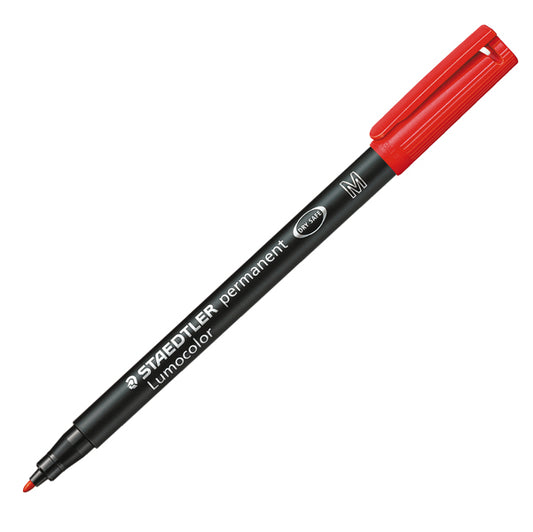 STAEDTLER - 317-2 - Pennarello Lumocolor Permanent 317 - punta 1,0mm - rosso - Staedtler - 47920 -  Conf. da 10 Pz.
