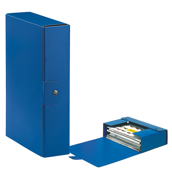 ESSELTE - 390328050 - Scatola progetto Eurobox - dorso 8 cm - 25 x 35 cm - blu - Esselte - 48349 -  Conf. da 5 Pz.
