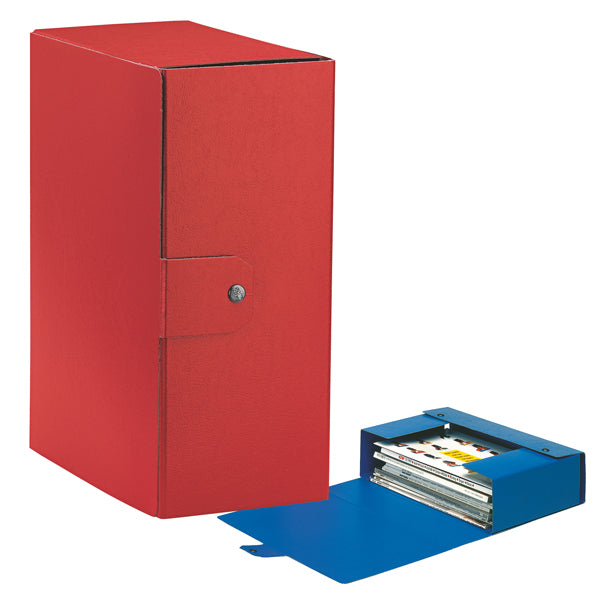 ESSELTE - 390335160 - Scatola progetto Eurobox - dorso 15 cm - 25 x 35 cm - rosso - Esselte - 48359 -  Conf. da 5 Pz.