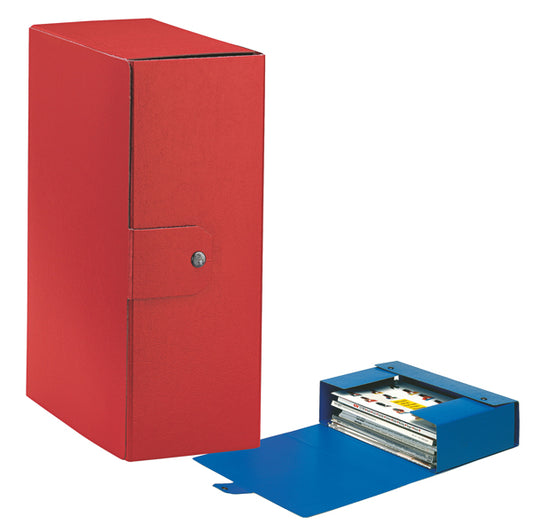 ESSELTE - 390332160 - Scatola progetto Eurobox - dorso 12 cm - 25 x 35 cm - rosso - Esselte - 49434 -  Conf. da 5 Pz.