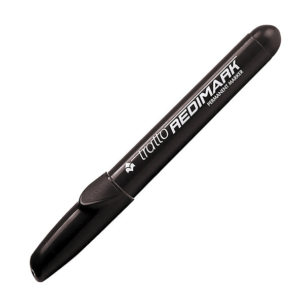 TRATTO - 857003 - Marcatore permanente Redimark - punta a scalpello - tratto 6,50mm - nero - Tratto - 49942 -  Conf. da 12 Pz.