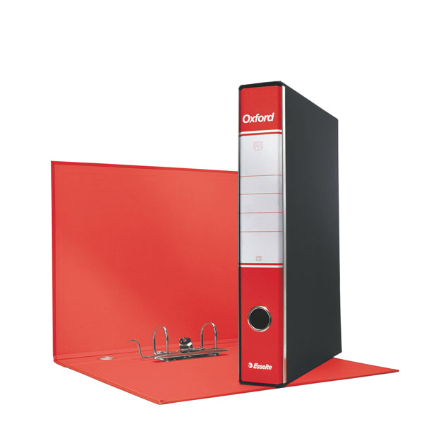 ESSELTE - 390782160 - Registratore Oxford G82 - dorso 5 cm - commerciale 23 x 30 cm - rosso - Esselte - 50930 -  Conf. da 8 Pz.