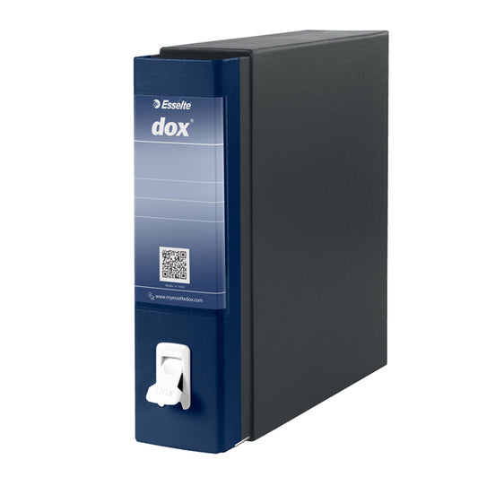 DOX - D26104 - Registratore Dox 1 - dorso 8 cm - commerciale 23 x 29,7 cm - blu - Esselte Dox - 51234 -  Conf. da 1 Pz.