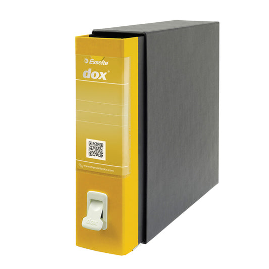 DOX - D26206 - Registratore Dox 2 - dorso 8 cm - protocollo 23 x 34 cm - giallo - Esselte Dox - 51241 -  Conf. da 1 Pz.