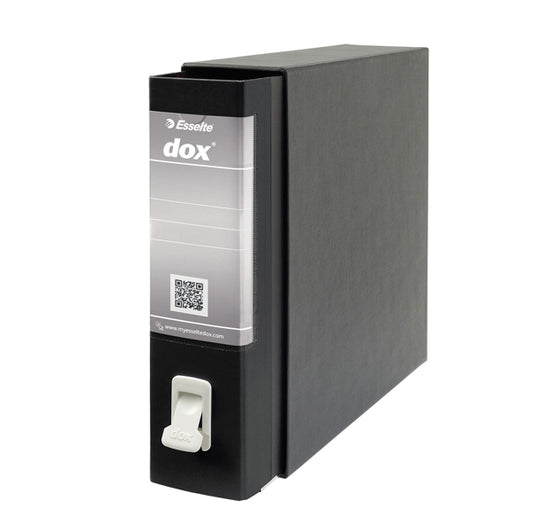 DOX - D26210 - Registratore Dox 2 - dorso 8 cm - protocollo 23 x 34 cm - nero - Esselte Dox - 51242 -  Conf. da 1 Pz.
