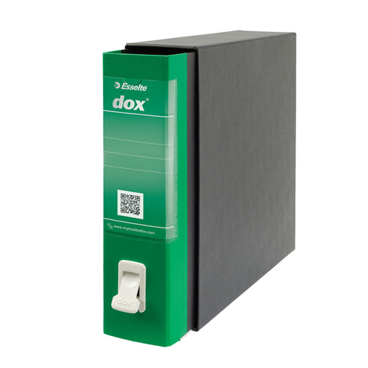 DOX - D26214 - Registratore Dox 2 - dorso 8 cm - protocollo 23 x 34 cm - verde - Esselte Dox - 51244 -  Conf. da 1 Pz.