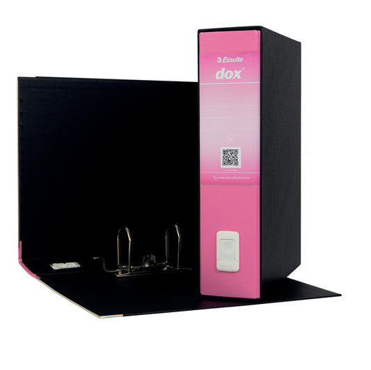DOX - D15219 - Registratore Dox 2 - dorso 8 cm - protocollo 23 x 34 cm - rosa - Esselte Dox - 51247 -  Conf. da 1 Pz.