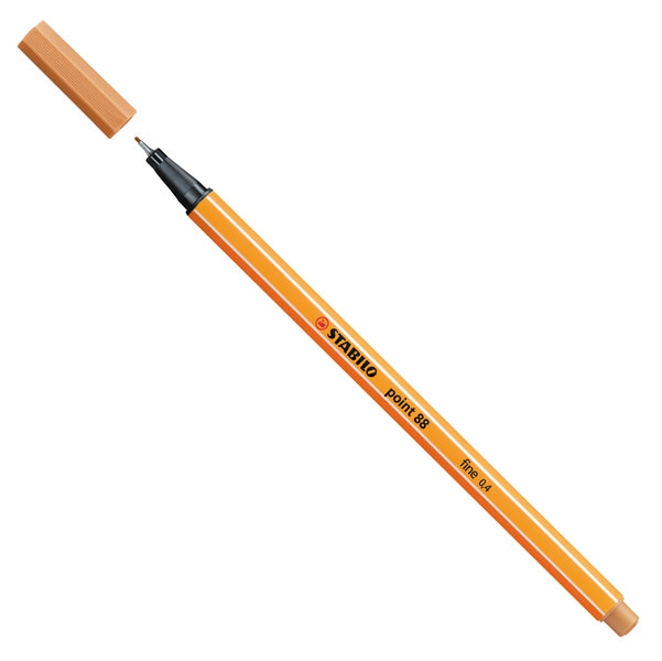 STABILO - 88-89 - Fineliner Point 88 - tratto 0,4 mm - ocra scuro 89 - Stabilo - 55523 -  Conf. da 10 Pz.