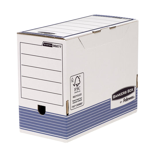 BANKERS BOX - 0027701 - Scatola archivio Bankers Box System - A4 - 26 x 31,5 cm - dorso 15 cm - Fellowes - 56584 -  Conf. da 10 Pz.