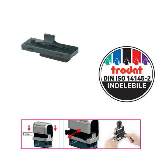 TRODAT - 86627. - Tampone di ricambio 6-5756 - nero - Trodat - 58170 -  Conf. da 5 Pz.