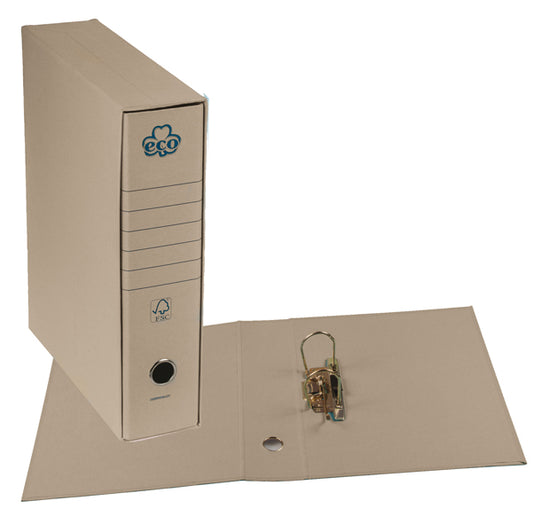 BREFIOCART - 0201170-GR - Registratore Eco New - dorso 8 cm - protocollo 23 x 33 cm - grigio - Brefiocart - 62075 -  Conf. da 12 Pz.