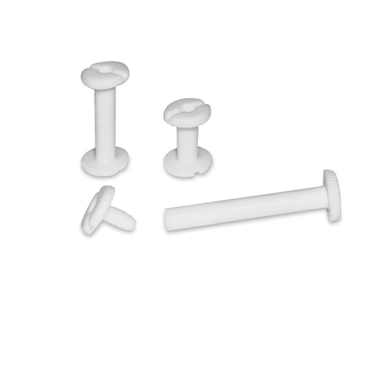 CWR - 06303 - Viti sepolte - plastica - 30 mm - bianco - CWR - conf. 20 pezzi - 64412 -  Conf. da 1 Pz.