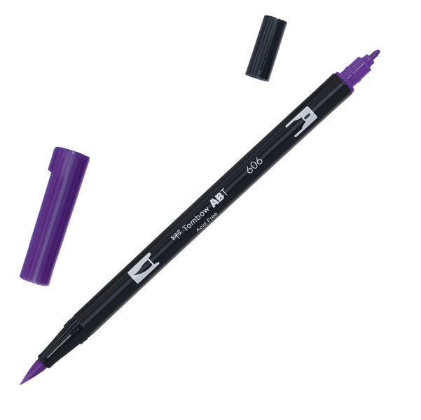 KOH.I.NOOR - PABT-606 - Pennarello Dual Brush N606 - violet - Tombow - 66622 -  Conf. da 6 Pz.