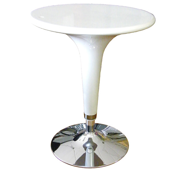 SERENA GROUP - HC148W - Tavolo bar - ø 60 cm - ABS e acciaio - H 72-92 cm - bianco - Serena Group - 68702 -  Conf. da 1 Pz.