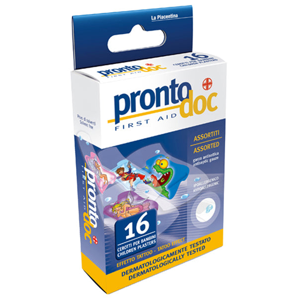 ProntoDoc - 4051 - Cerotti Kids Tattoo - ProntoDoc - conf. 16 pezzi - 74055 -  Conf. da 1 Pz.