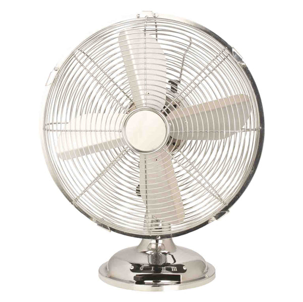 CFG - EV015 - Ventilatore Cromo da tavolo - pala diametro 30 cm - 35 W - metallo cromato - CFG - 76620 -  Conf. da 1 Pz.