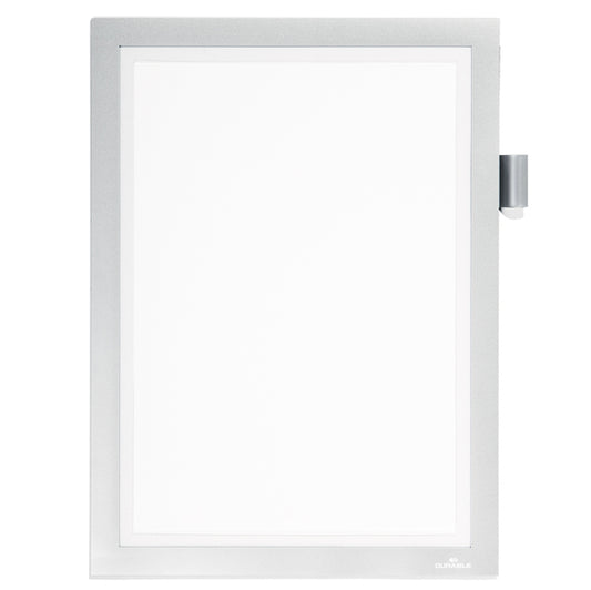 DURABLE - 4993-23 - Cornice adesiva Duraframe Note - pannello magnetico - A4 (21 x 29,7 cm) - argento - Durable - 77108 -  Conf. da 1 Pz.
