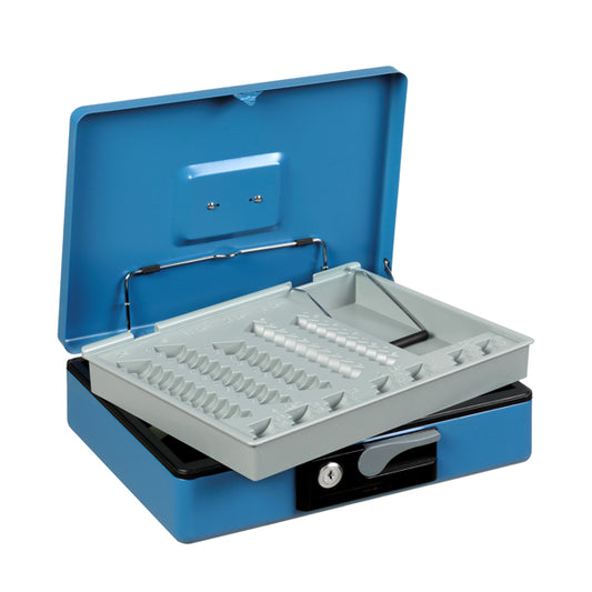 ITERNET - 3415BL - Cassetta portavalori Deluxe - 30 x 23 x 8 cm - blu - Iternet - 80617 -  Conf. da 1 Pz.