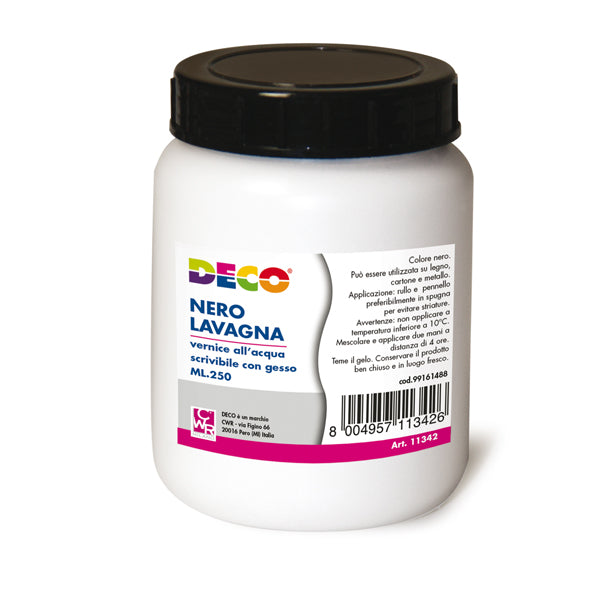 DECO - 11342 - Vernice lavagna - 250 ml - nero - Deco - 82009 -  Conf. da 3 Pz.