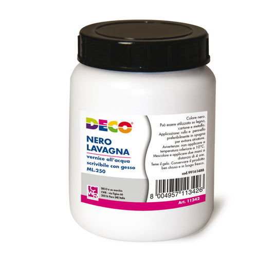 DECO - 11342 - Vernice lavagna - 250 ml - nero - Deco - 82009 -  Conf. da 3 Pz.