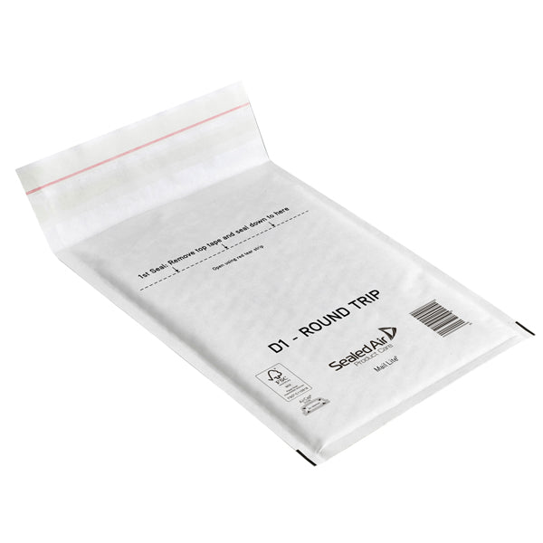 SEALED AIR - 100793739 - Busta imbottita Mail Lite® Round Trip - andata-ritorno - LL (23 x 33 cm) - Sealed Air® - conf. 50 pezzi - 83483 -  Conf. da 1 Pz.