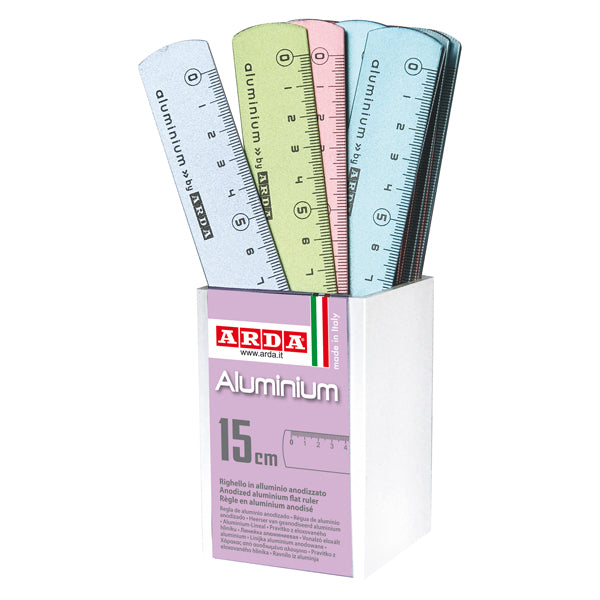 ARDA - 17815COLBARP - Righelli Frost Color - 15cm - colori assortiti - Arda - barattolo 24 pezzi - 83823 -  Conf. da 1 Pz.