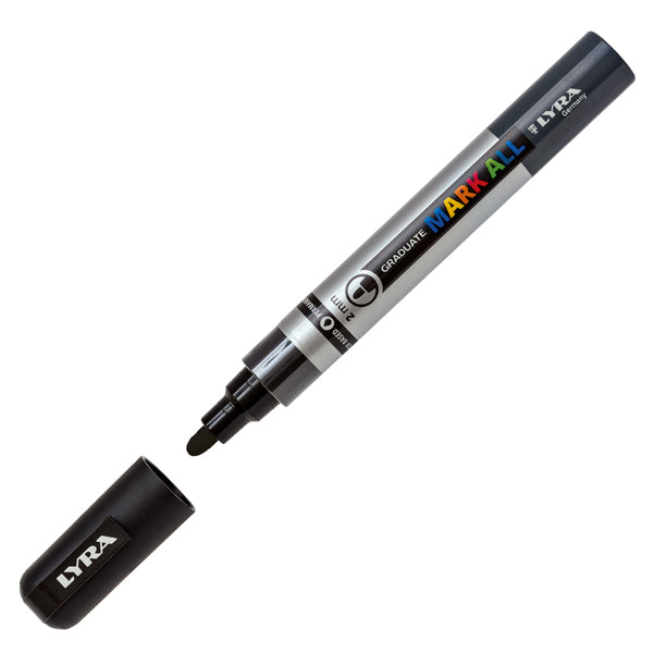 LYRA - L6820099 - Marcatore a base d'acqua Graduate Mark All  - punta tonda 2mm - nero - Lyra - 88922 -  Conf. da 1 Pz.