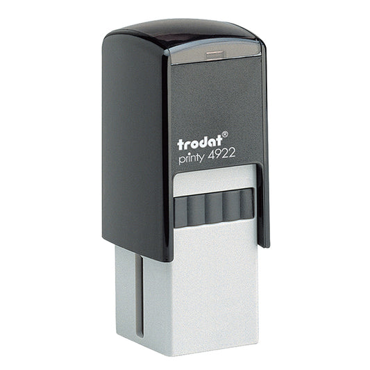 TRODAT - 69666. - Timbro quadrato 4922 - personalizzabile - 20 x 20 mm - 5 righe - autoinchiostrante - Trodat - 92563 -  Conf. da 1 Pz.