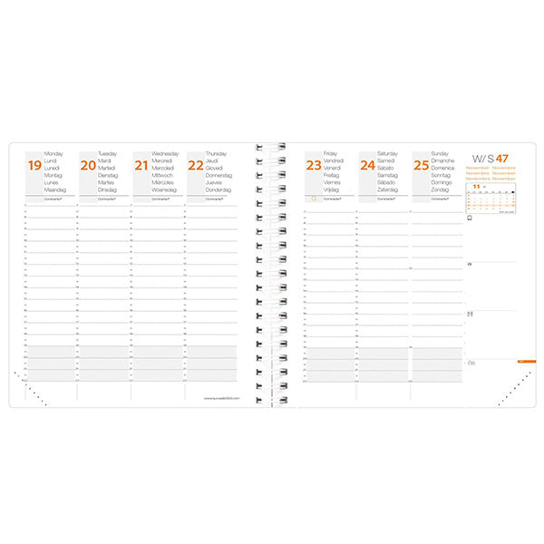 QUOVADIS - 540125Q - Agenda settimanale Time&Life 2027 - 16 x 16 cm - nero - Quo Vadis - 92990 -  Conf. da 1 Pz.