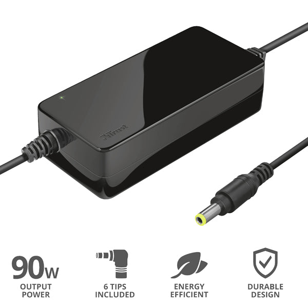 TRUST - 22142 - Caricabatterie universale Primo - per laptop fino a 90W - Trust - 93718 -  Conf. da 1 Pz.