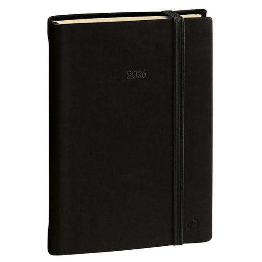 QUOVADIS - 375012Q - Agenda giornaliera - Daily 21 Prestige 2026 - 13 x 21 cm - copertina Silk - nero - Quo Vadis - 94609 -  Conf. da 1 Pz.