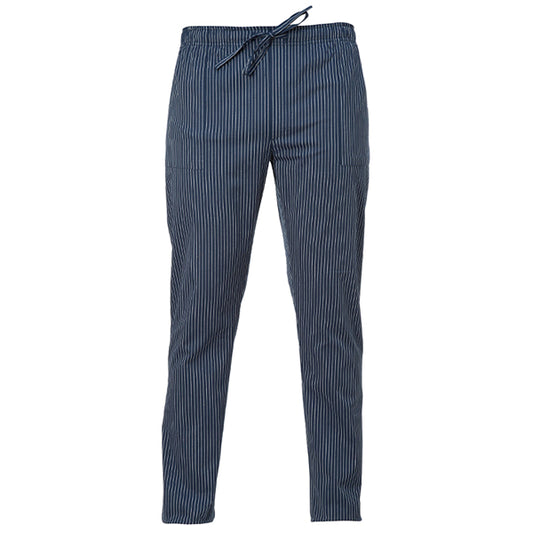 Giblor's - Q8PX0108-G48-L - Pantalone cuoco Enrico - unisex - taglia L - gessato blu - Giblor's - 96679 -  Conf. da 1 Pz.