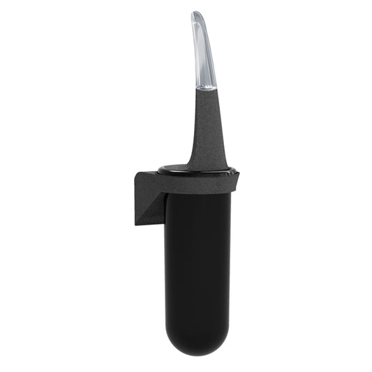 MAR PLAST - A92901PO - Portascopino da parete Skin - 38,6 x 11,3 x 9,3 cm - pietra-nero - Mar Plast - 96777 -  Conf. da 1 Pz.